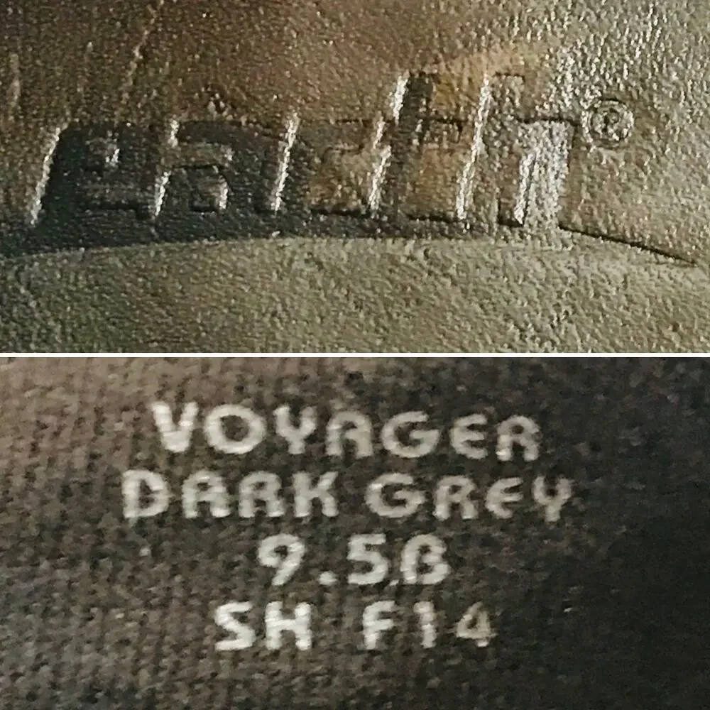 Earth Shoes Voyager Softest Leather in Dark Gray Comfort Career Shoes Size 9.5B
